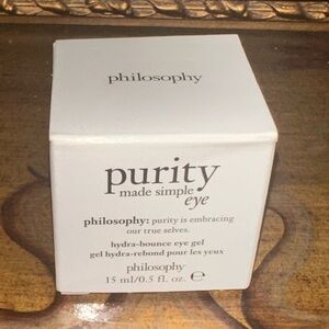 (1) Philosophy Purity Made Simple HYDRA BOUNCE EYE GEL W/CAFFEINE .5oz  RARE HTF